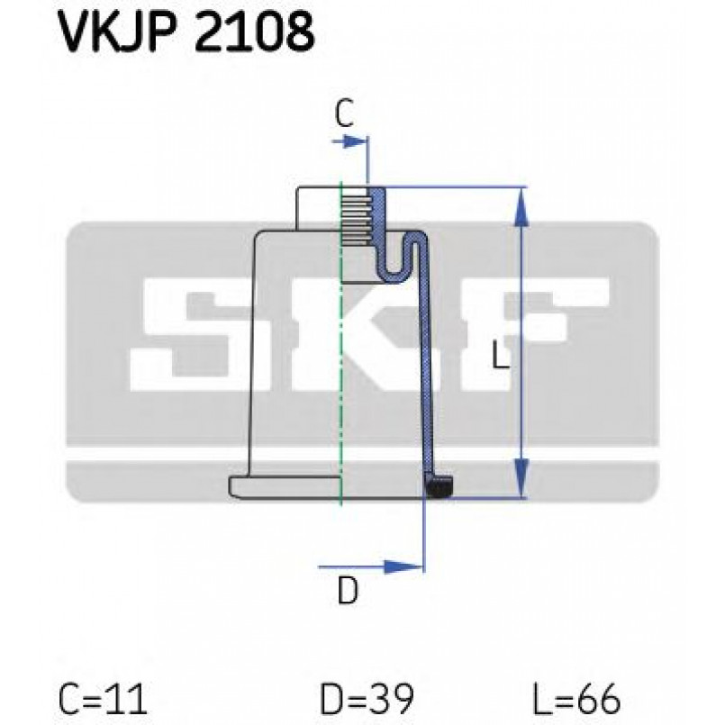 VKJP 2108 SKF - Пильовик привідного валу